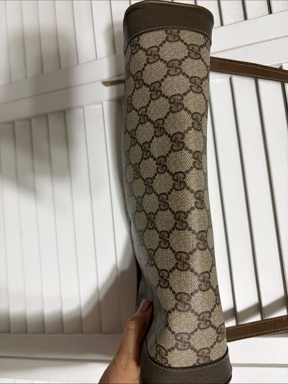 1980s Vintage Gucci GG Supreme Monogram Bag - Picture 10 of 15